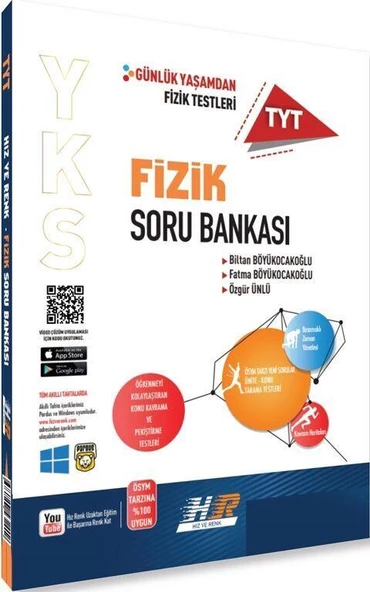 TYT Fizik Soru Bankası Hız ve Renk Yayınları ürün görseli 1
