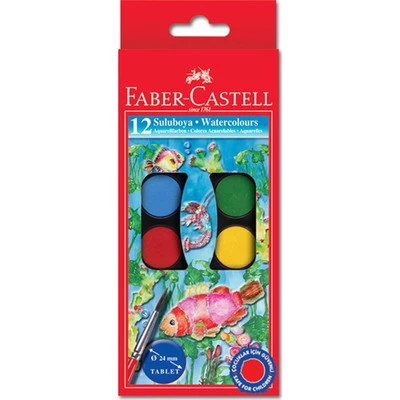 Faber Castell Suluboya 12 Renk Küçük Boy ürün görseli 1