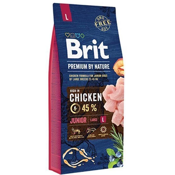 Brit Premium Nature Tavuklu Büyük Irk Yavru Köpek Maması 15kg ürün görseli 1