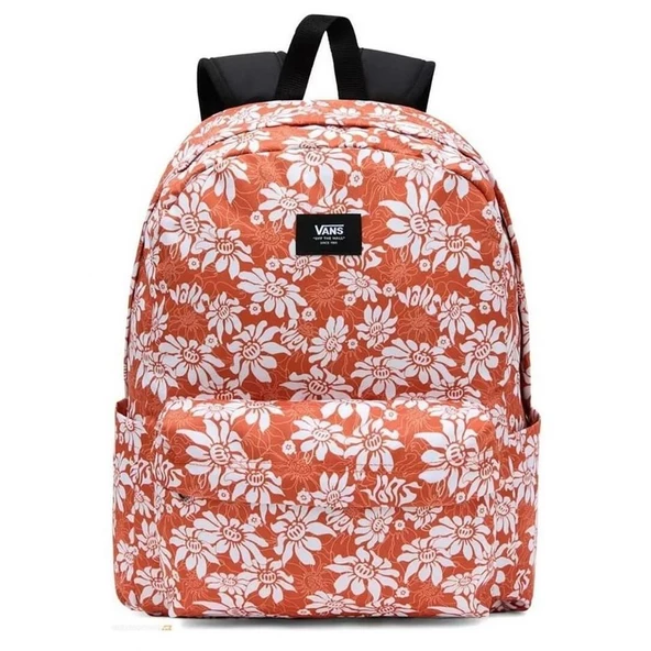 Vans Old Skool 22L Sırt Çantası Çiçekli Turuncu ürün görseli 1