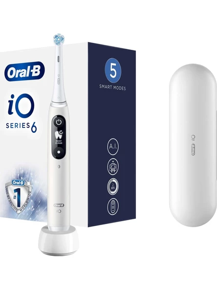 Oral-B iO 6 Şarjlı Diş Fırçası - Beyaz ürün görseli 1