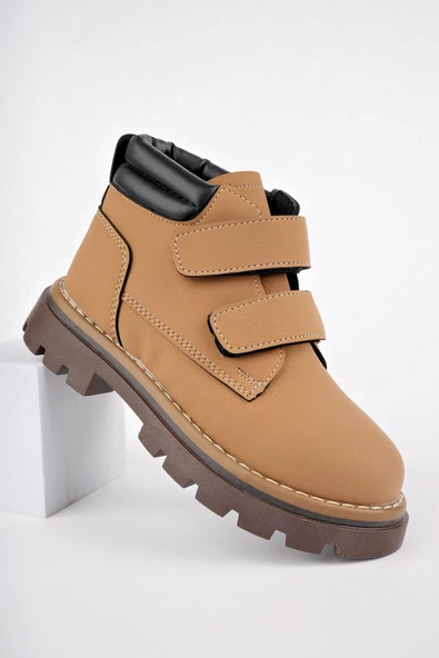 Muggo GADGET Garantili Çocuk Unisex Rahat Kalıp Soğuğa Dayanıklı Cırtlı Bot ürün görseli 1