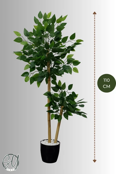 Yapay Benjamin Ağacı 2 Dal 110 Cm - Resim 2