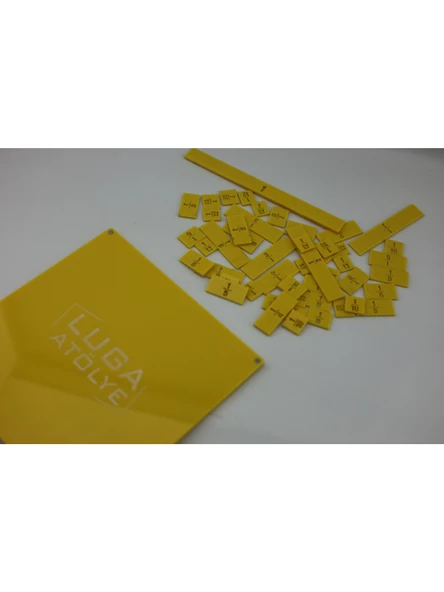 Luga Atölye Matematik Kesir Eğitim Seti & Eğlenceli Matematik Öğrenme - Sarı ürün görseli 1