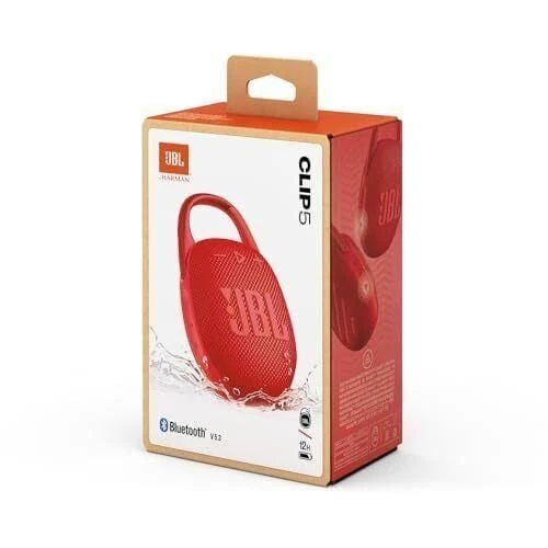 Jbl Clip5 Bluetooth Hoparlör,IP67,Kırmızı - Resim 3