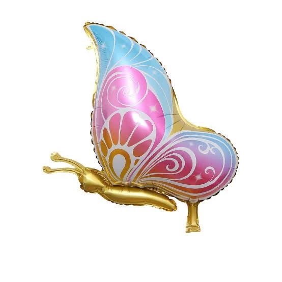Gold Detaylı Kelebek Folyo Balon 68x57 cm ürün görseli 1