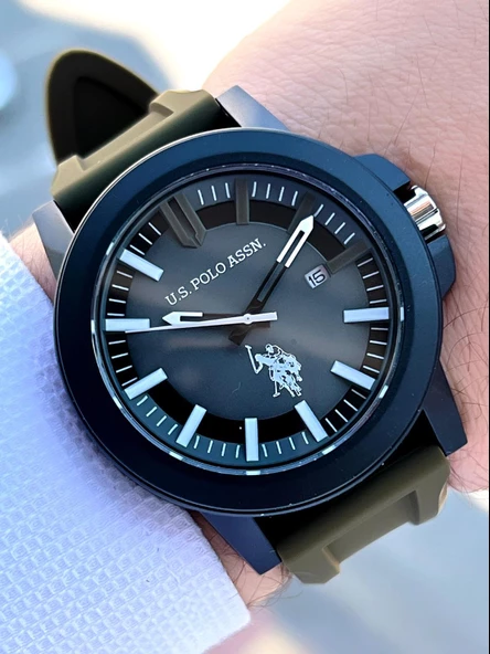 U.S.POLO ASSN Silikon Kordon 5 Atm Suya Dayanıklı Spor Erkek Kol Saati USPA.1029.B05 ürün görseli 1