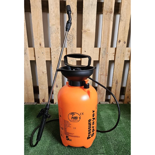 HB GARDEN TOOL 5 LT BASINÇLI İLAÇLAMA POMPASI MEKANİK ASKILI PÜSKÜRTME İLAÇ VE DEZENFEKTE POMPASI ürün görseli 1