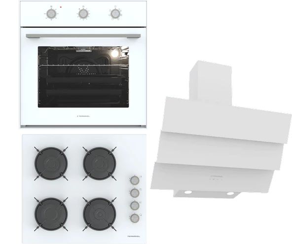 Termikel Ankastre Set (BO O6435C W + BH P6144C W + CH S6532C WW) ürün görseli 1