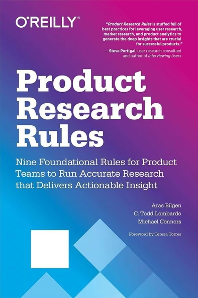 Product Research Rules: Nine Foundational Rules for Product Teams to Run Accurate Research that Delivers Actionable Insight Lombardo Bilgen ürün görseli 1