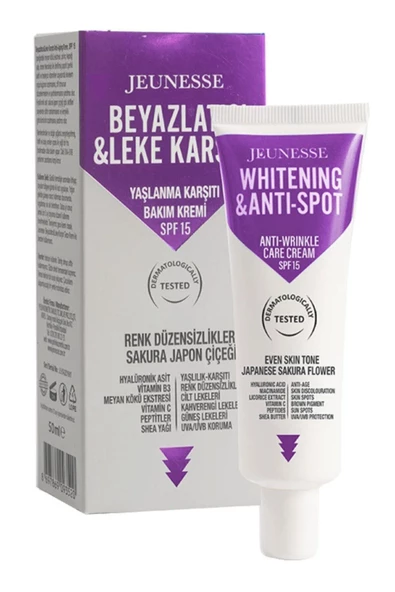 Jeunesse Beyazlatıcı&Leke&Yaşlanma Karşıtı Spf 15 Yüz Bakım Kremi 50 ml ürün görseli 1