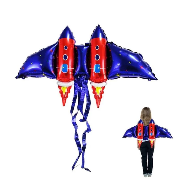 Roket Kanatlı Folyo Balon 106x57 cm ürün görseli 1