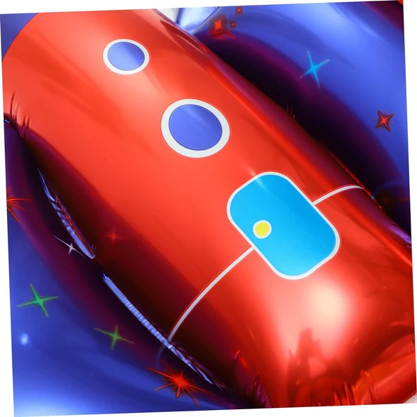 Roket Kanatlı Folyo Balon 106x57 cm - Resim 5