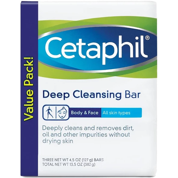 Cetaphil Derinlemesine Temizleyici Sabun 3x127GR ürün görseli 1