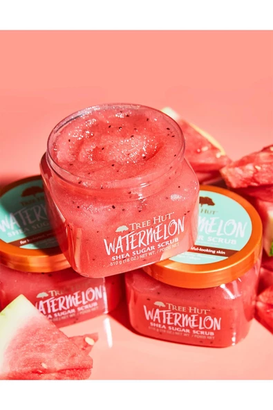 Tree Hut Watermelon Shea Sugar Scrub Vücut Peelingi 510GR - Resim 4