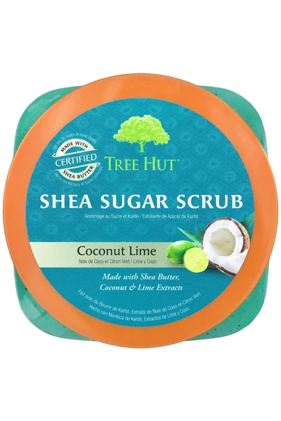 Tree Hut Coconut Lime Shea Sugar Scrub Vücut Peelingi 510GR - Resim 4