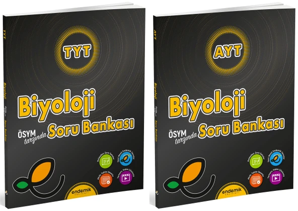 Endemik 2025 Tyt Ayt Biyoloji Soru Kitabı Seti 2 Kitap ürün görseli 1