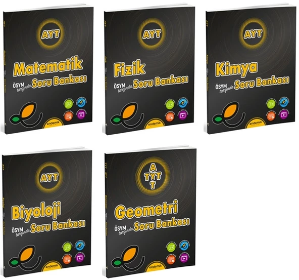 Endemik 2025 Ayt Sayısal Soru Kitabı Seti 5 Kitap ürün görseli 1