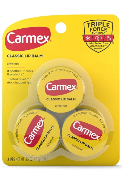 Carmex Orijinal Kavanoz Dudak Balsamı 3x7.5GR ürün görseli 1