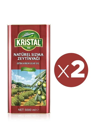 Natürel Sızma Zeytinyağı 5 L Teneke Dg X 2 Adet ürün görseli 1