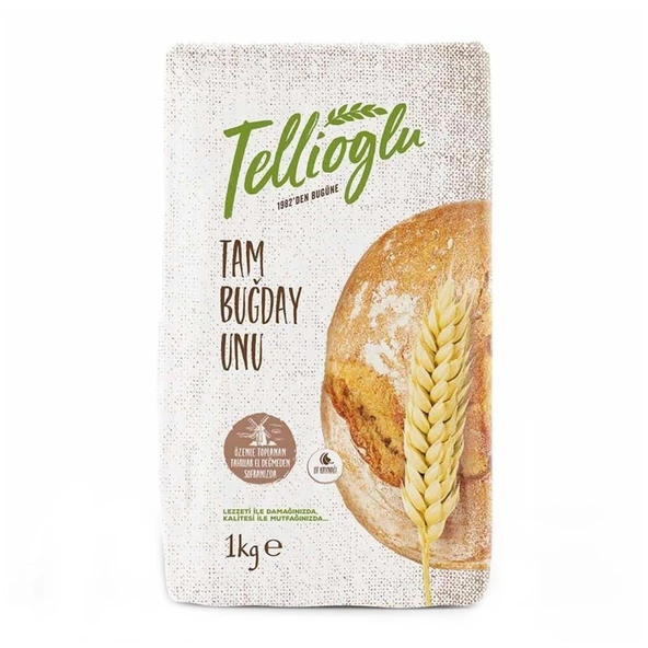 Tellioğlu Tam Buğday Unu Lif Kaynağı Un 1000 g e ürün görseli 1