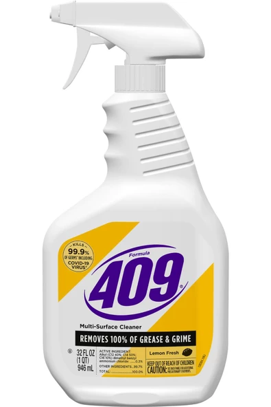 Formula 409 Limon Kokulu Çoklu Yüzey Temizleyici Sprey 946ML ürün görseli 1