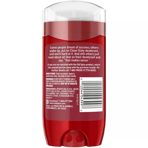 Old Spice U/S Clean Slate Deodorant 85GR - Resim 2