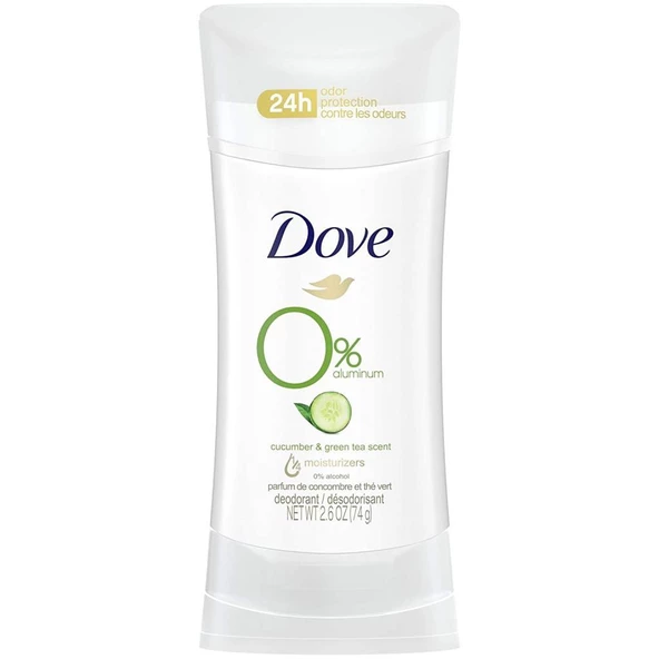 Dove 0% Aluminum Cucumber Green Tea Deodorant 74GR ürün görseli 1