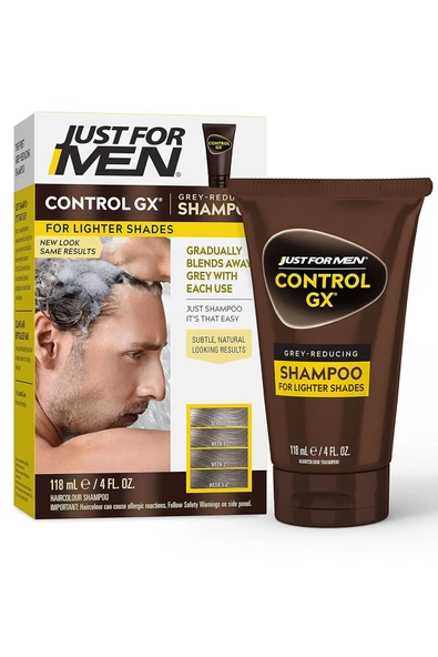 Just For Men Controlgx Gri Saçları Koyulaştıran Şampuan (Açık Renkler) 118Ml ürün görseli 1