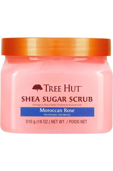 Tree Hut Moraccan Rose Shea Sugar Scrub Vücut Peelingi 510GR ürün görseli 1