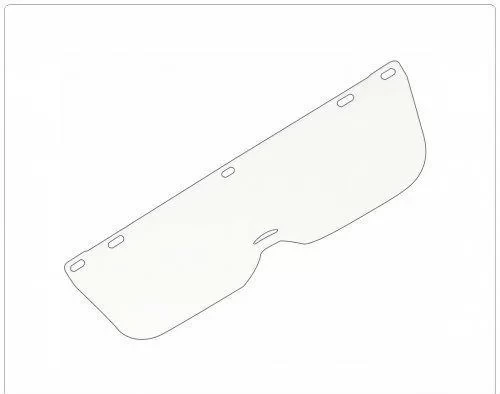 Maske Yedek Yarım Cam Tırpan Maske Yedek Camı ürün görseli 1