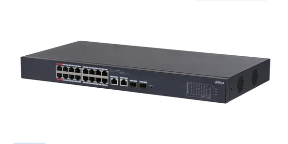 Dahua CS4220-16GT-135 16 Port PoE 2 Port Uplink 2 x SFP Full Gigabit Yönetilebilir PoE Switch 135W ürün görseli 1