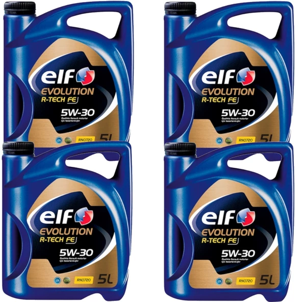 Elf Evolution R-Tech FE 5W-30 Sentetik Motor Yağı 4 x 5 L ürün görseli 1