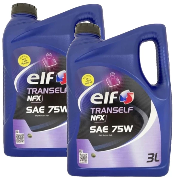 Elf Tranself Nfx Sae 75W Yarı Sentetik Şanzıman Yağı 2 x 3 Litre ürün görseli 1
