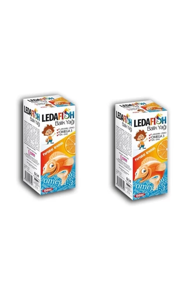 Ledafish Balık Yağı Şurup 150ml X2 Adet ürün görseli 1