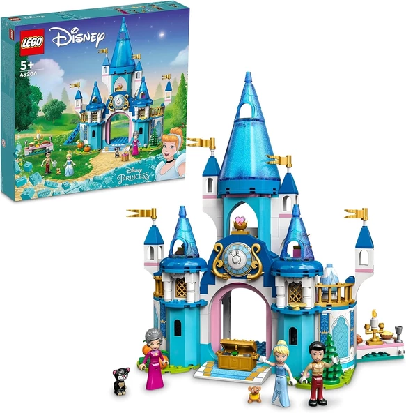 LEGO® | Disney Princess™ Sindirella ve Yakışıklı Prens’in Şatosu 43206-5 Yaş ve Üzeri Hayal Gücü Geniş Çocuklar için Oyu ürün görseli 1