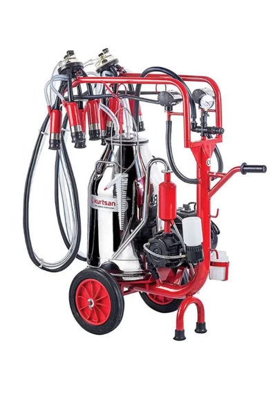 Kurtsan Çift Sağım Krom Güğüm Yağlı Cyk İnek Süt Sağma Makinası 40 Litre ürün görseli 1