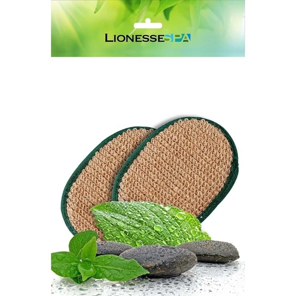 Lionesse Spa Masaj Etkili Ramie İkili Duş Kesesi (R-407) ürün görseli 1