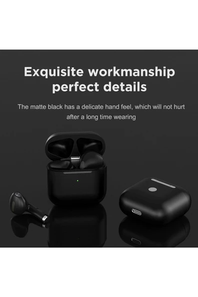 Pro 5 Mini IOS & Android Uyumlu Bluetooth Kulaklık SİYAH - Resim 3