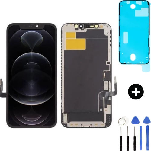 iPhone 12 Pro Uyumlu Cam Değişmiş Lcd Dokunmatik Ekran + Montaj Seti ürün görseli 1