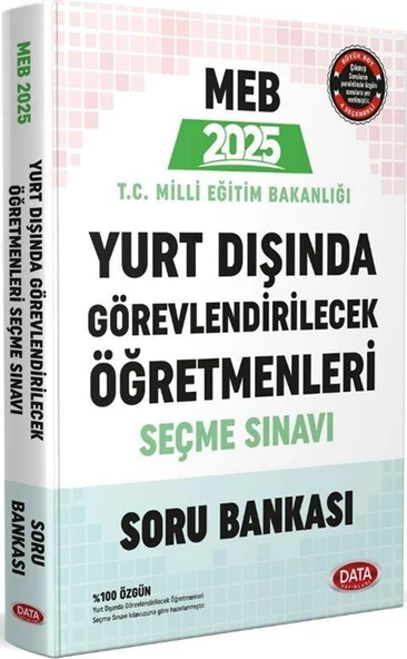 2025 MEB Yurt Dışında Görevlendirilecek Öğretmenleri Seçme Sınavı Soru Bankası Data Yayınları ürün görseli 1