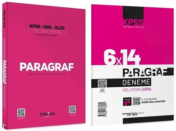 Marka KPSS Paragraf Soru + 6 Deneme 2 li Set Marka Yayınları ürün görseli 1