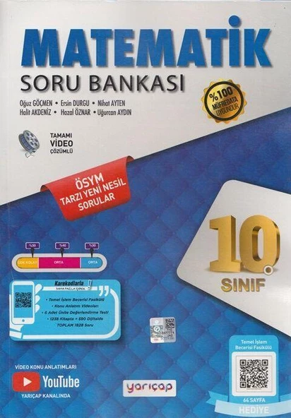 10. Sınıf Matematik Soru Bankası Yarı Çap Yayınları ürün görseli 1