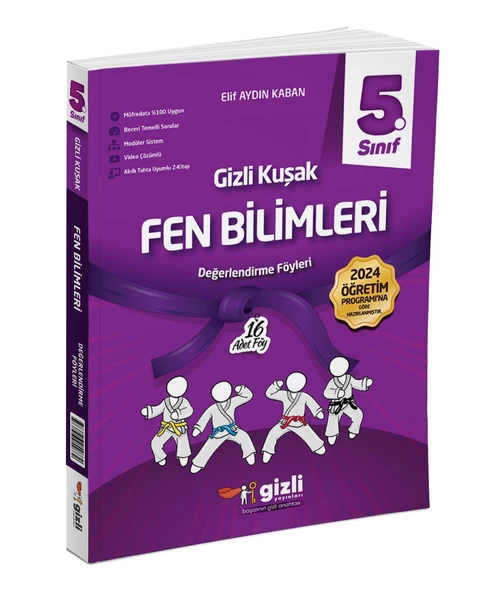 Gizli Yayınları 2025 5. Sınıf Fen Bilimleri Değerlendirme Föyleri Gizli Kuşak Serisi ürün görseli 1