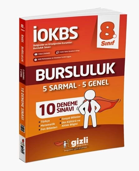 Gizli Yayınları 2025 8. Sınıf 10 Bursluluk Deneme ürün görseli 1