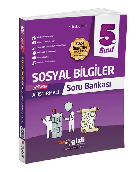 Gizli Yayınları 2025 5. Sınıf Sosyal Bilgiler Alıştırmalı Soru Bankası ürün görseli 1