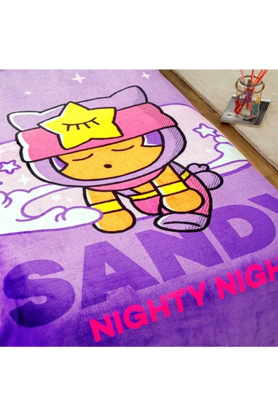 TAÇ Lisanslı Brawl Stars Nighty Night Battaniye - Resim 2