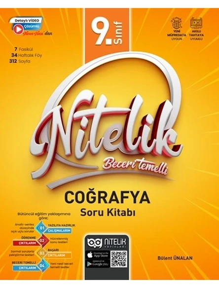 NİTELİK 9.SINIF COĞRAFYA SORU KİTABI BECERİ TEMELLİ *YENİ* ürün görseli 1