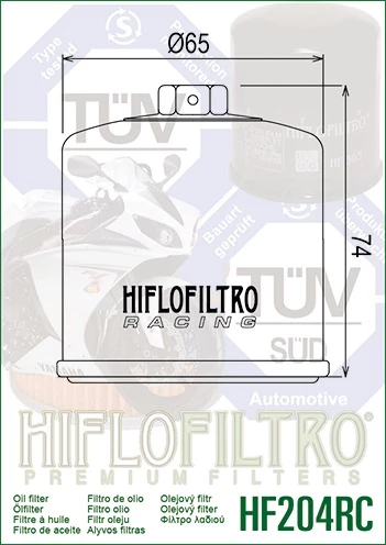 PTTAVM: Hiflo Hf204RC 2002-2006 Kawasaki Ninja ZX-6R Uyumlu