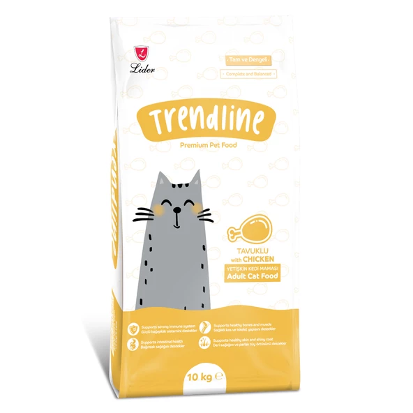 Trendline Tavuklu Yetişkin Kedi Maması 10 kg ürün görseli 1